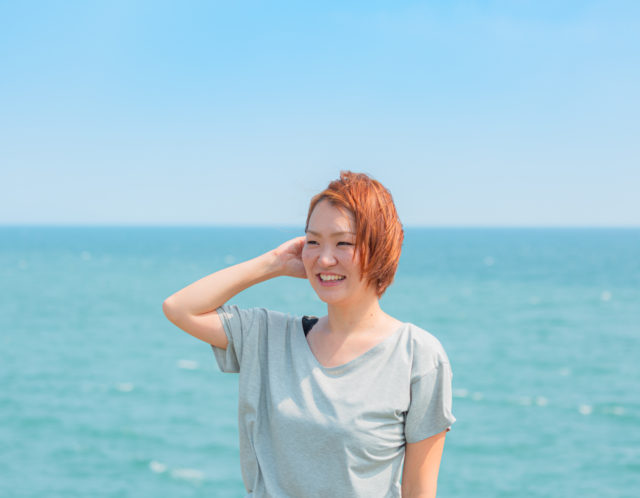 プロフィール撮影in広野海浜公園