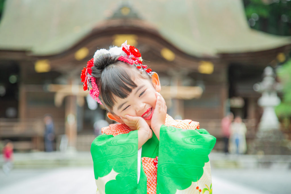 大好きな色の着物でin小國神社