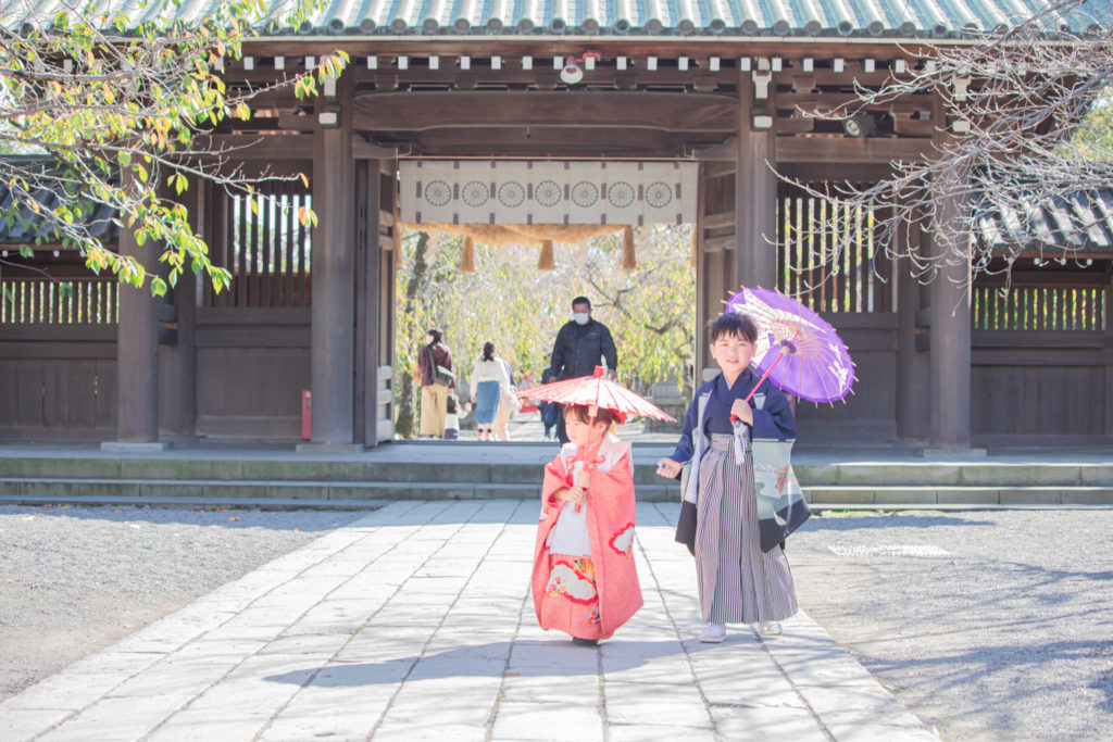 兄妹での七五三撮影👘