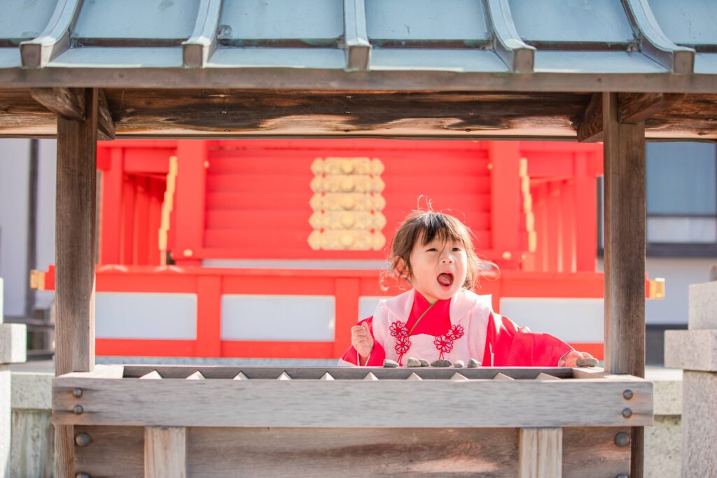 七五三写真in五社神社