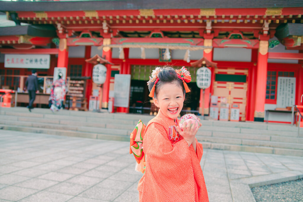 五社神社での七五三写真撮影📷